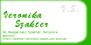 veronika szakter business card